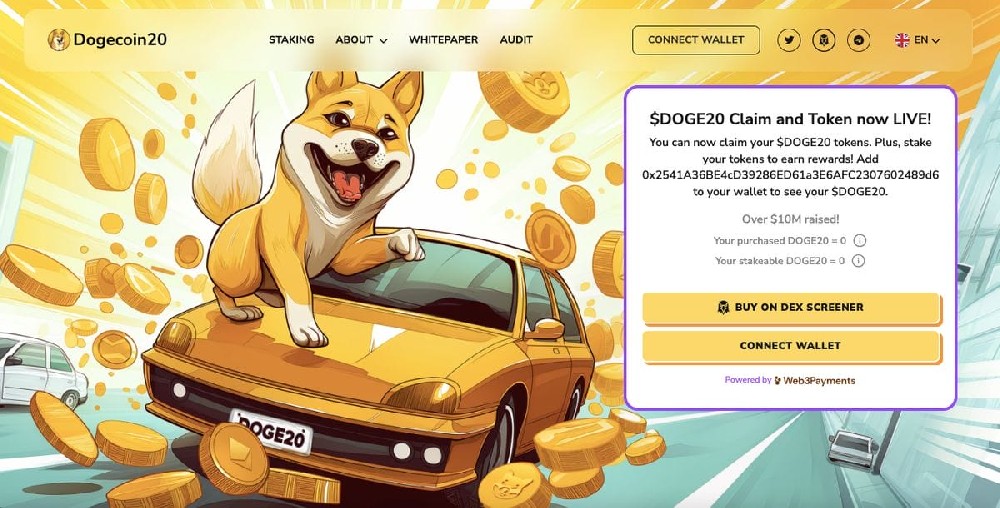 Dogecoin20 登陆 Uniswap，首小时涨幅超过 100%